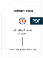 Agriculture Statistics of Chhattisgarh 2020