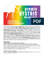 CS Premio Hystrio21 Programma