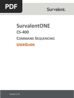 Survalentone Cs-400 Command Sequencing User Guide