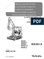 Parts List Catalog Kubota RG918-8139-0 - KX161-3 PDF