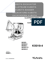 Parts List Catalog Kubota RG158-8129-0_KX019-4