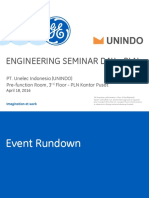 Engineering Seminar Day - PLN: PT. Unelec Indonesia (UNINDO) Pre-Function Room, 3 Floor - PLN Kantor Pusat