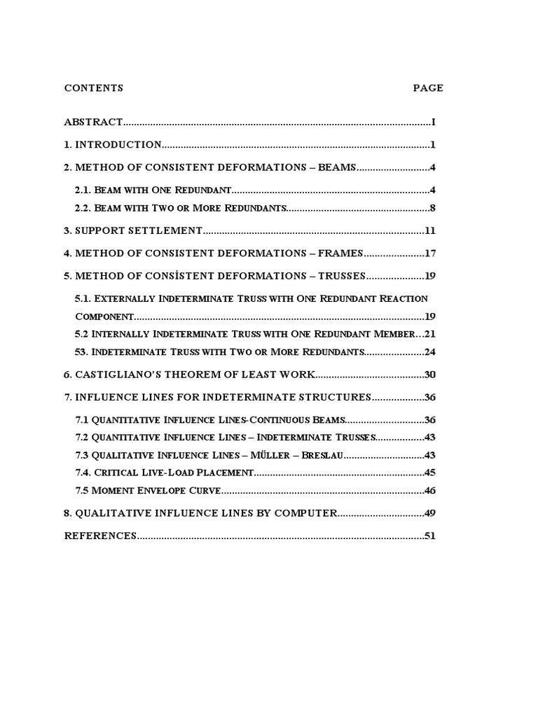 Consistent Deformations in Structural Analysis | PDF