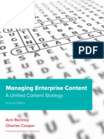 (Voices That Matter) Ann Rockley, Charles Cooper - Managing Enterprise Content - A Unified Content Strategy-New Riders Press (2012)