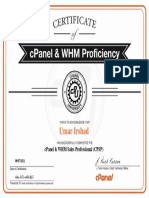 Certification CPanel & WHM Sales Professional CPSP Umer