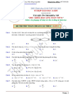 Đề Thi Thử Toán Chuẩn Cấu Trúc Lần 1 - Zedu