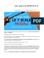 Le 7 Scale Modali approccio SEMPLICE ed EFFICACE