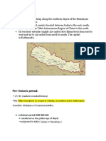 Pre-Historic Period:: Nepal