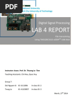 Lab 4 Report: Digital Signal Processing