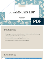 Anamnesis Low Back Pain