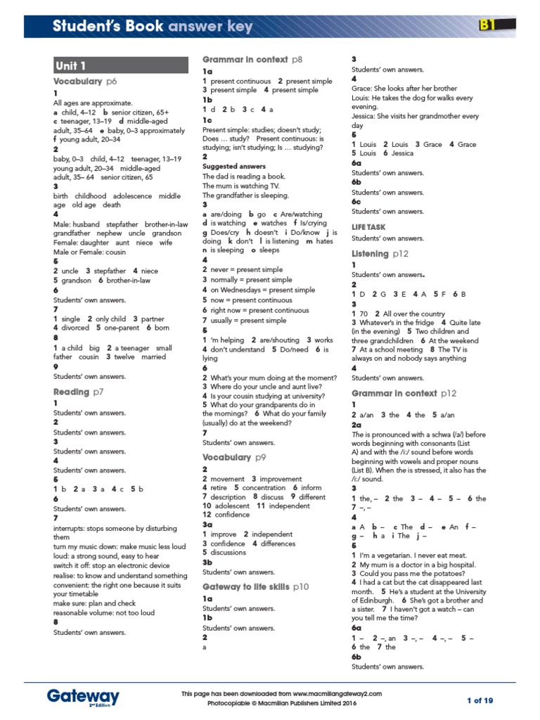 The Business 2 0 B1 Answer Key