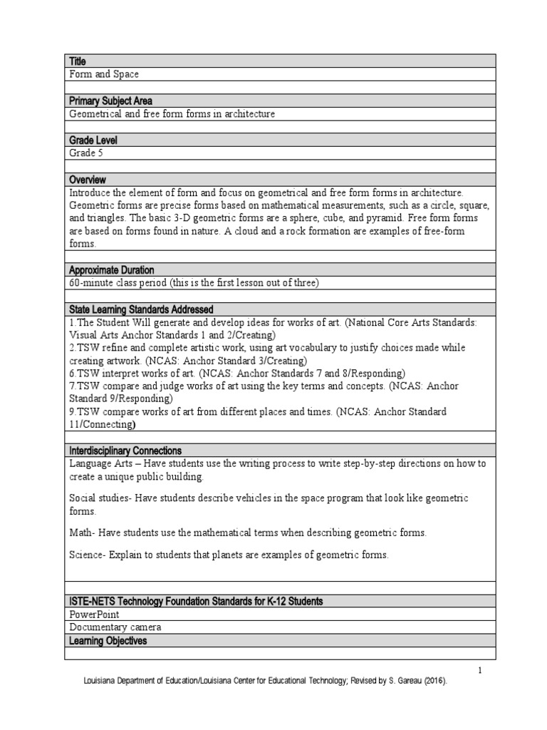 Problem - Solving - Lesson plan-Hanna-Siankevich | PDF | Geometry | Shape