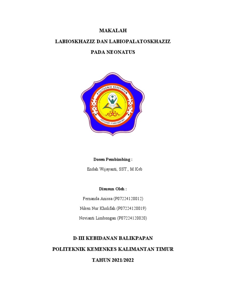 Labioskhizis dan Labiopalatoskizis Neonatus | PDF