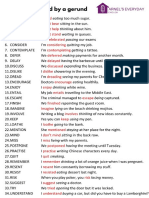 List of Verbs Followed by A Gerund Min