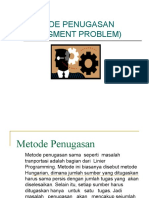 Metode Penugasan (Assigment Problem)