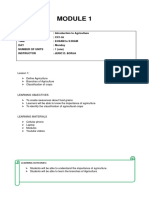 Introduction to Agriculture Course Module