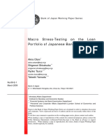 Macro Stress-Testing on the loan portfolio of Japanese banks