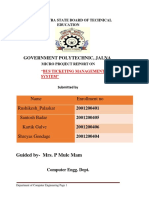 Government Polytechnic, Jalna: Name Enrollment No Rushikesh - Palaskar Santosh Badar Kartik Gulve Shreyas Gondage