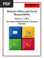 Business Ethics and Social Responsibility: Q3/Week