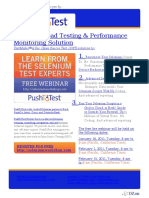 Selenium Load Testing & Performance Monitoring Solution 1. 2