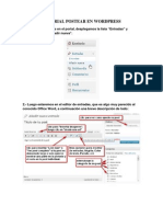 TUTORIAL POSTEAR EN WORDPRESS