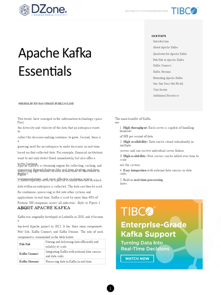 Apache Kafka Essentials | PDF | Computing | Information Technology ...