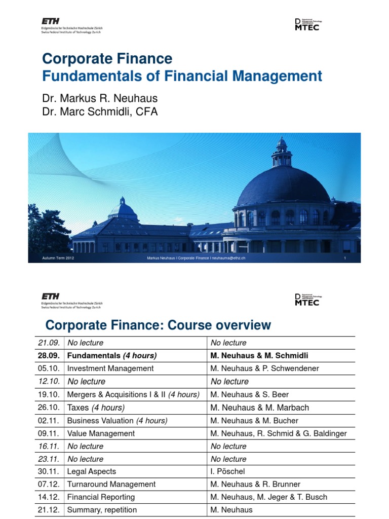 Corporate Finance Management Overview | PDF | Capital Structure | Stocks