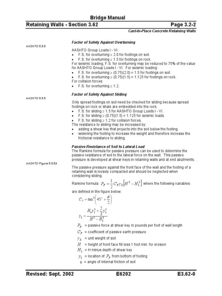 Shear Key Design in Retaining Walls | PDF | Applied And ...