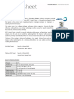 Jeol Smart Coater: Basic Specifications