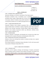 Civil-V-hydrology and Irrigation Engineering [10cv55]-Notes