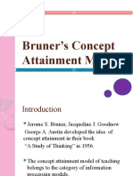 Bruner's Concept Attainment Model