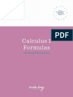 Calculus+1 Formulas