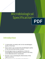 Microbiological Specifications