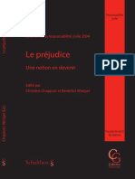 [Collection Genevoise. Droit de La Responsabilité] Christine Chappuis, Bénédict Winiger (Eds.) - Le Préjudice _ Une Notion en Devenir _ Journée de La Responsabilité Civile 2004 (2005, Schulthess) - Libge