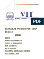 Biomedical and Instumentation Project: Review-3