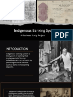 Indigenous Banking System: A 40-character concise title