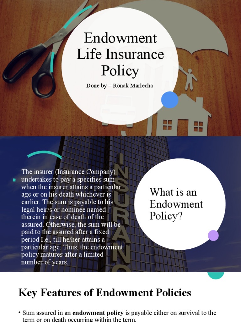 Endowment Life Insurance Overview | PDF