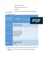 Introduction To Script Worksheet