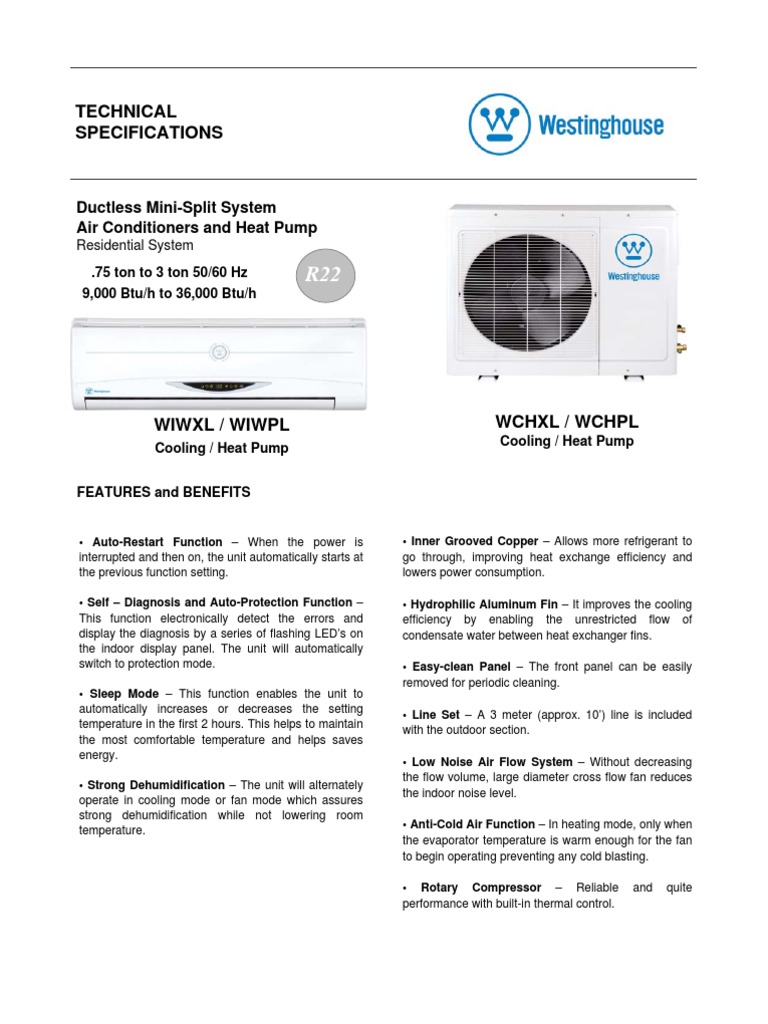 westinghouse Heat Pump Air Conditioning