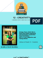 12 - Creativity: Camarines Norte Senior High School