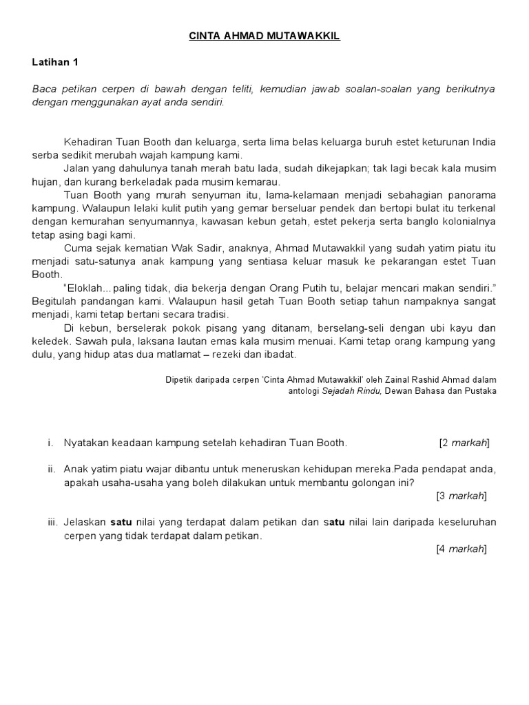 Cinta Ahmad Mutawakil Pdf
