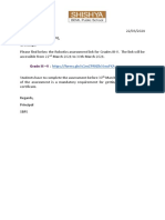 Final Assessment - Robotics - Grade III-V