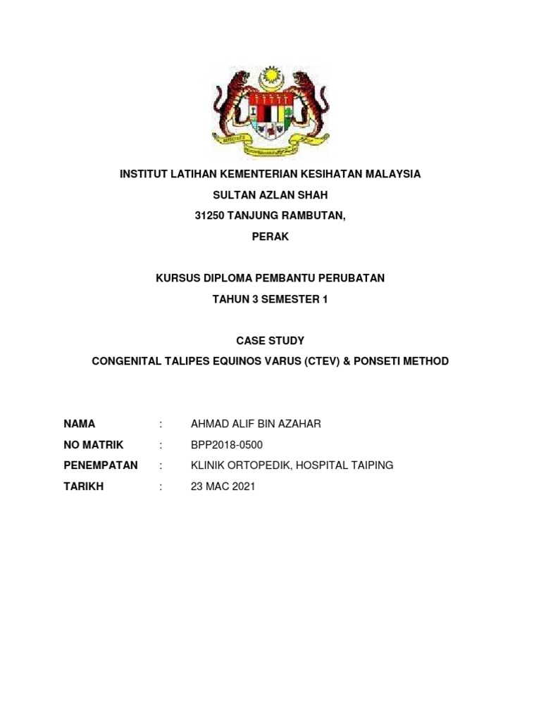 Case Study Alif Klinik Orto Pdf