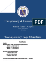 Transparency & Curriculum Page: Jimkirk James T. Corpuz