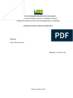 Resolução de Exame de Direito Administrativo no Instituto Superior Politécnico de Manica