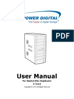 User Manual: For Optical Disc Duplicator V 3.6.0