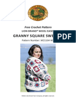 Granny Square Sweater: Free Crochet Pattern