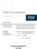 FIS140 Física General IV información y contenidos