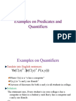 Examples On Predicates and Quantifiers
