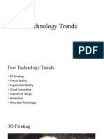 Top Tech Trends 2019: 3D Printing, VR, AR, Cloud, IoT, Blockchain & Wearables